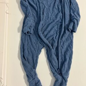 Little Sleepies Blue Footie Pajamas